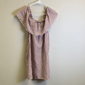 Paper Crane Red and White Striped Top